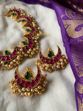 Precious Kundan Jadau Chandbali Neckpiece -J018